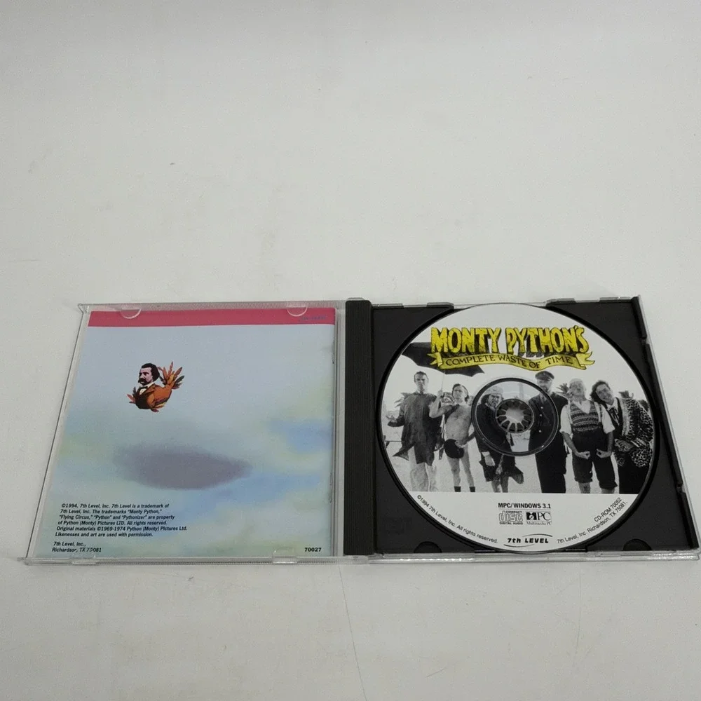 1995 Monty Python's Complete Waste of Time (PC, USA) 7th Level Big Box DOS